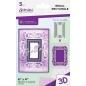 Preview: Gemini - Prägefolder & Stanzschablone "Regal Rectangle" 3D Embossing Folder & Nesting Dies 