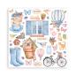 Preview: Stamperia - Designpapier "Welcome Home" Paper Pack 8x8 Inch - 10 Bogen