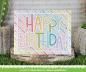 Preview: Lawn Fawn - Stanzschablone "Giant Outlined Happy Birthday" Dies