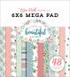 Preview: Echo Park - Designpapier "Life Is Beautiful" Cardmakers Mega Pad 6x6 Inch - 48 Bogen