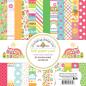 Preview: Doodlebug Design - Designpapier "Over The Rainbow" Paper Pack 6x6 Inch - 24 Bogen