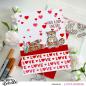 Preview: Heffy Doodle - Schablone 6x6 Inch "Lots Of Love" Stencil