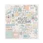 Preview: American Crafts - Aufkleber "Gingham Garden" Chipboard Sticker 12x12 Inch