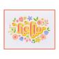 Preview: Spellbinders - Schablone "Floral Hello" Stencil