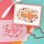 Preview: Spellbinders "Floral Hello Stencil and Die Bundle" 