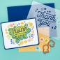 Preview: Spellbinders "Floral Thank You Stencil and Die Bundle" 