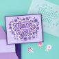 Preview: Spellbinders "Floral Thank You Stencil and Die Bundle" 