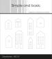 Preview: Simple and Basic - Stempelset "Town Houses" Clear Stamps