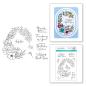 Preview: Spellbinders - Stempelset "Stylish Oval Birthday Wishes" Clear Stamps