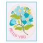 Preview: Spellbinders - Stanzschablone "Stylish Oval Hello You Floral" Dies