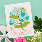 Preview: Spellbinders - Stanzschablone "Stylish Oval Hello You Floral" Dies