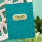 Preview: Spellbinders - Stanzschablone "Stylish Oval Hello You Floral" Dies