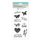 Preview: Hampton Art - Stempelset "Butterflies and Sentiments" Clear Stamps