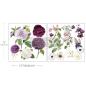 Preview: Re-Design with Prima - Transfer Aufkleber 12x12 Inch "Majestic Blooms" Decor Transfer 2 Bogen 