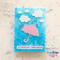 Preview: Carlijn Design - Stanzschablone "Rainy Days" Dies 