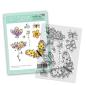 Preview: Polkadoodles - Stempelset "Hearts and Flowers Butterfly 1" Clear Stamps