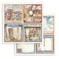 Preview: Stamperia - Designpapier "Vintage Library" Paper Pack 8x8 Inch - 10 Bogen