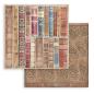 Preview: Stamperia - Designpapier "Vintage Library" Paper Pack 8x8 Inch - 10 Bogen