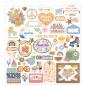 Preview: American Crafts - Aufkleber "Flower Child" Foam Sheet Sticker 12x12 Inch