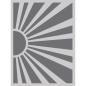 Preview: Simple Stories - Schablone 6x8 Inch "Sunburst" Stencil