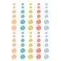 Preview: Simple Stories - Enamel Dots "Boho Sunshine" 60 Stück 