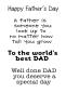 Preview: Woodware - Stempelset "Best Dad" Clear Stamps 