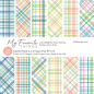 Preview: My Favorite Things - Designpapier "Subtle Plaids" Paper Pad 6x6 Inch - 24 Bogen