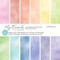 Preview: My Favorite Things - Designpapier "Watercolor Wash Brights" Paper Pad 6x6 Inch - 24 Bogen