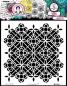 Preview: Art By Marlene - Schablone "Flower Tile" Stencil - Mask Signature Collection