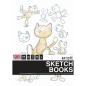 Preview: Docrafts - Skizzenbuch "Animation" Artiste Sketchbooks A4 - 3-teiliges Set je 40 Seiten