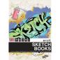 Preview: Docrafts - Skizzenbuch "Graffiti Tattoo" Artiste Sketchbooks A4 - 3-teiliges Set je 40 Seiten