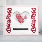 Preview: Creative Expressions - Stanzschablone "Slimline Collection Anniversary Hearts" Craft Dies Design by Sue Wilson