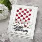 Preview: Creative Expressions - Stanzschablone "Background Collection Checkered Heart" Craft Dies Design by Sue Wilson