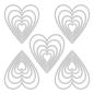 Preview: Sizzix - Stanzschablone "Stacked Tiles Hearts" Thinlits Craft Dies by Tim Holtz