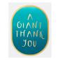 Preview: Spellbinders - Heißfolien-Platte "Giant Thank You" Hot Foil Plate