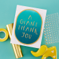 Preview: Spellbinders - Heißfolien-Platte "Giant Thank You" Hot Foil Plate