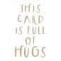 Preview: Spellbinders - Heißfolien-Platte "This Card Is Full of Hugs" Hot Foil Plate