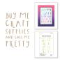 Preview: Spellbinders - Heißfolien-Platte "Buy Me Craft Supplies" Hot Foil Plate