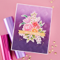 Preview: Spellbinders - Glimmer Hot Foil Plate "Hexi-Gem Blooms"