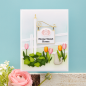 Preview: Spellbinders - Stempelset & Stanzschablone "Welcome Sign & Sentiments" Clear Stamps & Dies