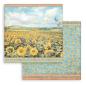 Preview: Stamperia - Designpapier "Sunflower Art" Paper Pack 8x8 Inch - 10 Bogen