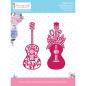 Preview: Dress My Craft - Stanzschablone "Floral Guitar" Dies