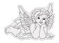 Preview: Crafters Companion - Stempelset & Stanzschablone "Little Cherub" Stamp & Dies