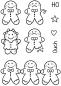 Preview: Woodware - Stempelset "Tiny Gingerbread Man" Clear Stamps 