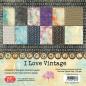 Preview: Craft & You Design - Designpapier "I Love Vintage" Paper Pad 12x12 Inch - 12 Bogen