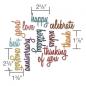 Preview: Sizzix - Stanzschablone "Celebration Words: Script" Thinlits Craft Dies by Tim Holtz