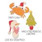 Preview: Sizzix - Stempelset & Stanzschablone "Christmas Characters" Thinlits Die Set with Stamps