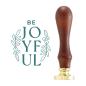 Preview: Spellbinders - Wachssiegel Stempel "Be Joyful" Waxs Seal Stamp