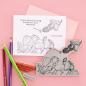 Preview: Spellbinders - Gummistempel Set "Popping By" Cling Stamp