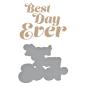 Preview: Spellbinders - Glimmer Hot Foil Plate & Dies "Glimmering Best Day"